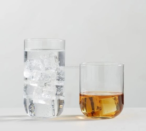 Vaso De Vidrio Sublime Cristalino 450 Ml Luigi Bormioli Color Transparente
