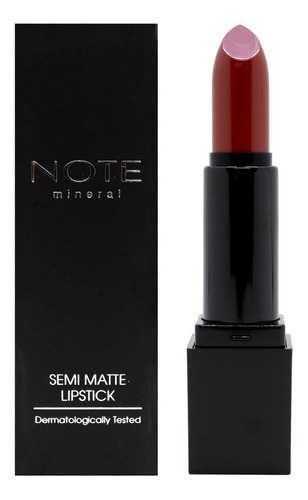 Note Mineral Semi Matte Lipstick Labial Mate Vegano 4.5gr