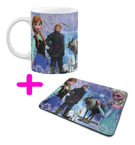 Taza + Tapete De Mouse Frozen Ana Combo