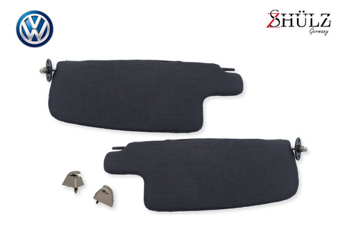 Kit Viceras O Parasol Vw Sedan (vocho) Negras C/soportes 72-