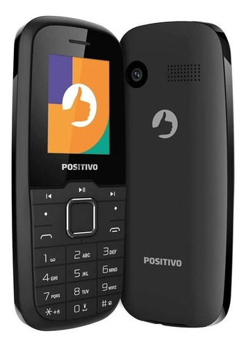 Celular Simples Positivo P26 Dual Sim Preto Pequeno