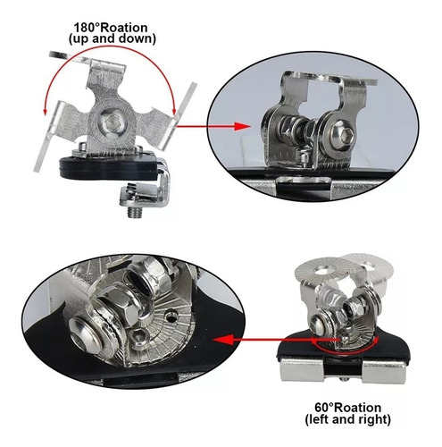 X2 Soporte Capot Para Neblineros Barras Led Fijos Universal