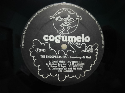 Lp Endoparasites Inconoclast Of Flesh , Sarcófago (Usado)