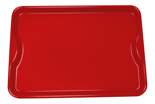 Kit 50un Bandeja Self Service Fast Food Restaurante 48x33 Cor Vermelho