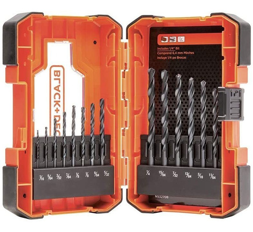 Más Allá De Black Decker Drill Bit Set De 14 Piezas B...