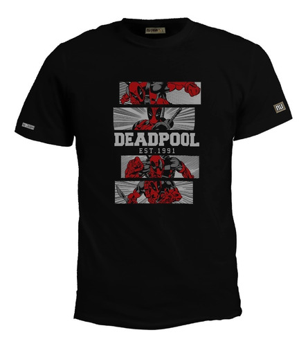 Camiseta Estampada Deadpool Dead Pool Comic Super Heroe Bto