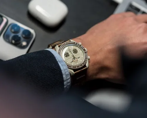 Relógio Swatch X Omega Moonswatch Speedmaster Saturn Crono