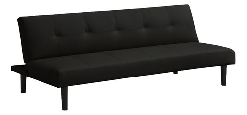 Sofá Cama Sofía Ecocuero Negro 166x80x66 Cm