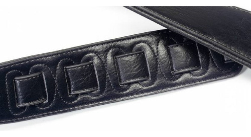 Stagg Spfl30blk Correa De Cuero Negra Guitarra Bajo