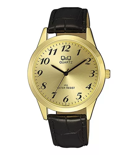 Reloj Q&q Q948j010y Hombre Dorado Color del fondo Dorado q946j010y