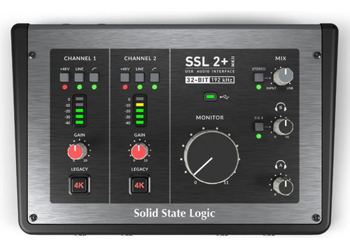 Interface De Áudio Solid State Logic Ssl 2+ Mkii