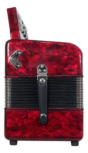 Acordeon Moretti Botones. Mod. Turin Fbbeb Red