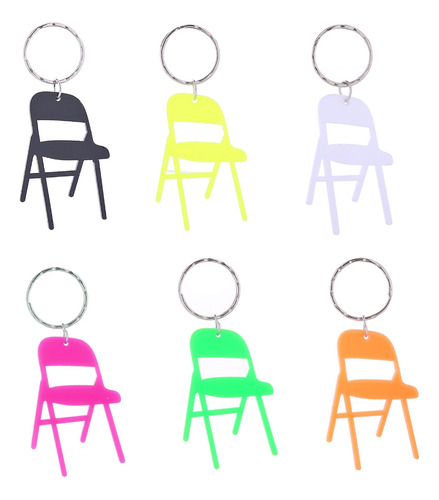 Llavero Plegable Con Forma De Minirespaldo Para Silla (bk)