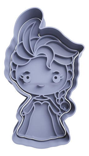 Cortador Galleta Princesa Elsa Frozen Chibi