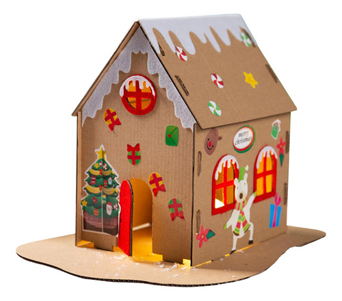 Casas Navideñas Kraft, Kits De Casas Artesanales