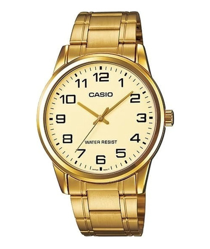 Reloj Casio Plateado Mtp-v001g-9b 100% Original Gta 2 Años