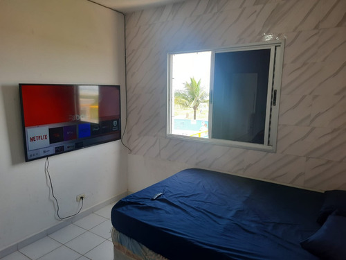 Apartamento Com Piscina De Frente Para O Praia Em Itanhaém Litoral Sul