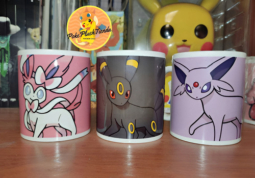 Pack 3 Tazas Pokémon Evolucioneseevee Sylveon Umbreon Espeon