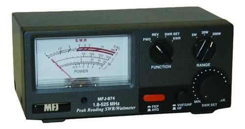 Mfj-874 Rf Power  Swr Meter For 1.8-525mhz - Hf/vhf/uhf 200w
