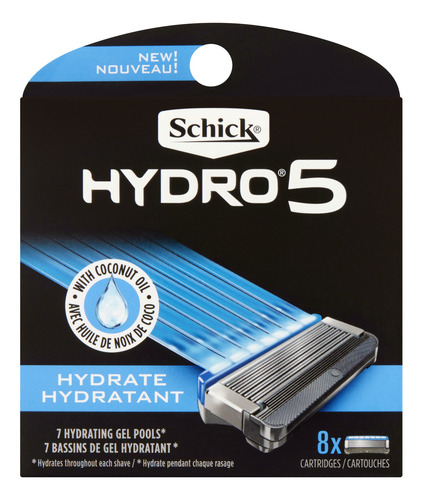 Recambios De Afeitar Schick Hydro 5 Sense Hydrate Para Hombr