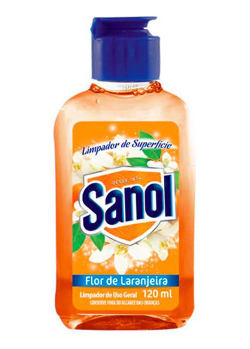 Limpador De Superficies Sanol Flor De Laranjeira 120ml