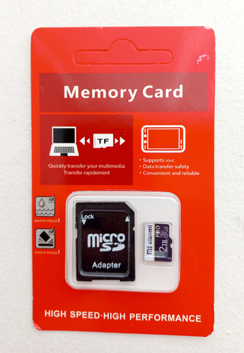 Tarjeta Micro Sd Xc 2 Tb Con Adaptador Clase 10 U3 A2 V30