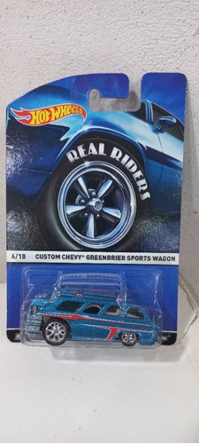 Hot Wheels Real Riders Custom Chevy Greenbrier Sports Wagon 