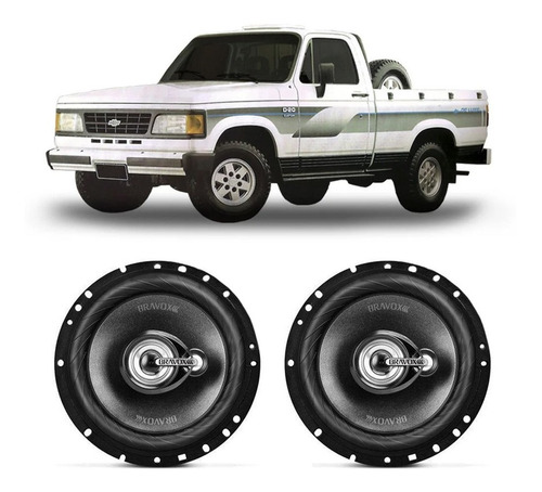 Alto Falante Gm D20 1985 A 1996 Bravox 120w Rms Kit