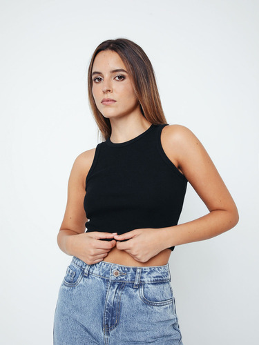Top Para Mujer Dvk Camiseta Camiseta Ngr