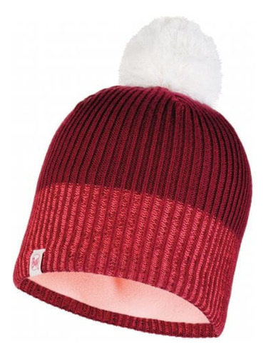 Gorro D Niños Tejido Y Forro Polar Marca Buff Mod Audny Wine