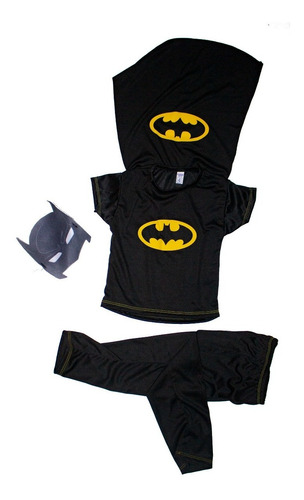 Disfraz Infantil Batman 2 Piezas Pantalon Y Remera Careta