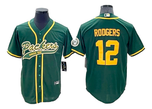 Camiseta Casaca Mlb Green Bay Packers 12 Rogers Talle S