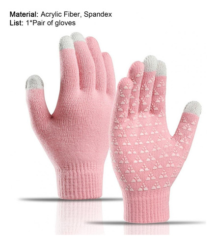 Par De Guantes Invierno - Rosa - Regalo Navidad - Frío 