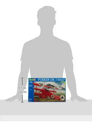 Maqueta Avión Fokker Dr.1 Richthofen , Rojo