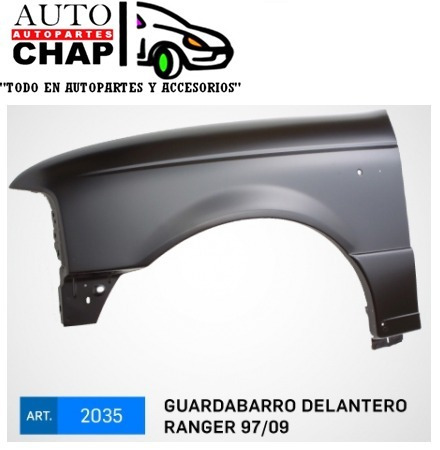 Guardabarro Del Ford Ranger 97 98 99 2000 2001 Al 2009