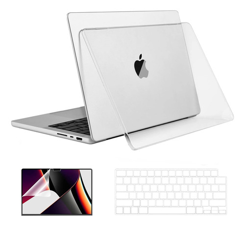 Funda Rígida Eoocoo Para Macbook Pro 16  2485 Crystal Clear