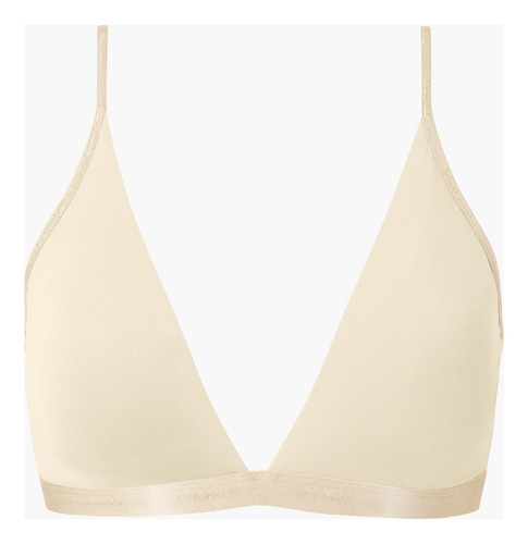 Bralette Triángulo Form To Body Beige Calvin Klein