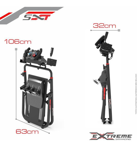 Suporte Cockpit Volante Simulador Logitechg29/fanatec/sxtv2