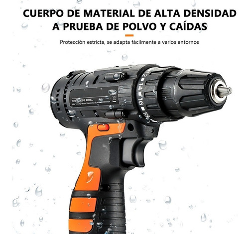 Imagen 8 de 10 de Atornillador Taladro Eléctrico Inalámbrico De 16,8 V