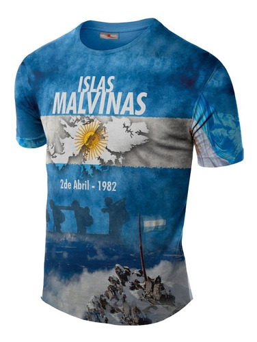 Remera Homenaje Malvinas Argentinas Ranwey Cs436