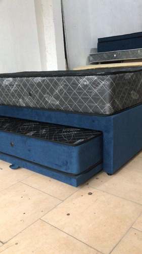 Cama Nido Doble C/ Carrito Una Plaza Y Media 100x190