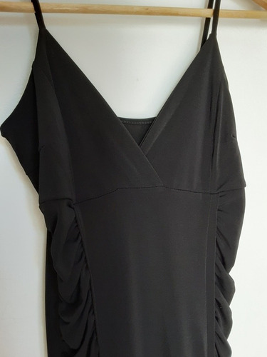 Imagen 3 de 8 de Vestido Ajustado De Lycra Color Negro, Talla S