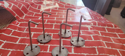 5 Ganchos De Acero Inoxidable (Usado)