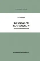 Comprar Libro To Know Or Not To Know - Mr Jan Srzednicki