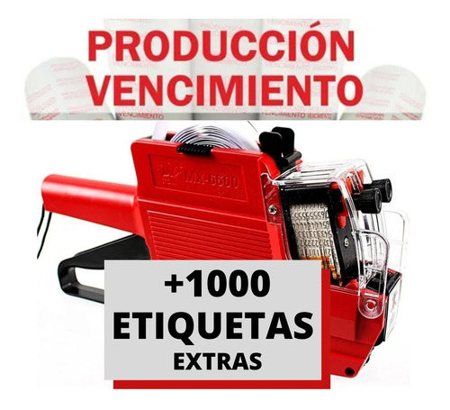 Pistola Fechador De Producción Y Vencimiento Mx6600 - Oferta