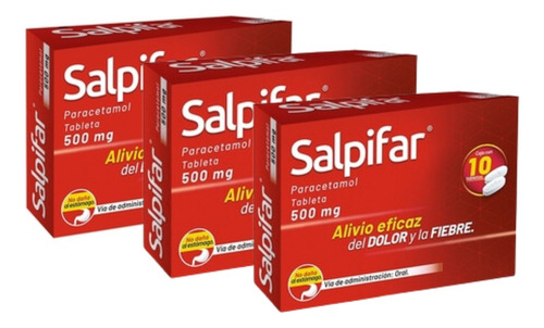 Salpifar Paracetamol 500 Mg Tabletas 3 Pack