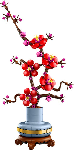 Kit Construcción Lego® Botanicals Flor De Ciruelo Roja 10369