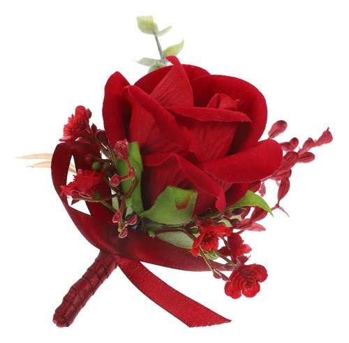 Ramillete De Boda Artificial Con Forma De Ojales Rosas Para