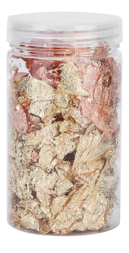 Mix Color Foil Flakes Oro Rosa Lámina Resina Brillo