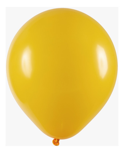 Balão Redondo 24 Diversas Cores 3 Unidades Art Latex Cor Amarelo Ouro